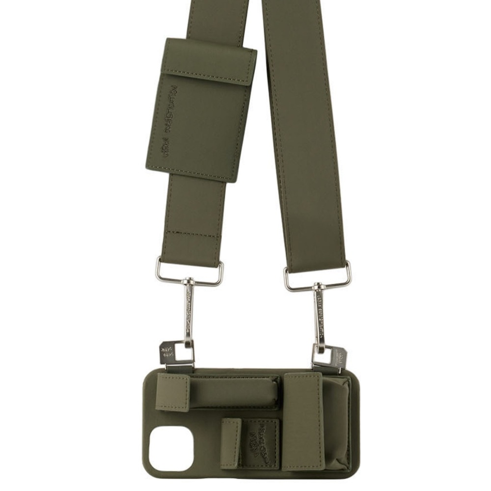 URBAN SOPHISTICATION Olive Green UTILITY Crossbody iPhone 13 Pro Case